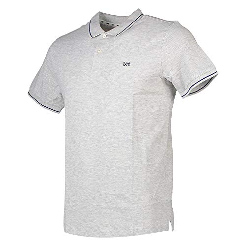 Lee - Poloshirt Herren - Regular Fit - Pique Polo - Sharp Grey Mele – Ansicht 1