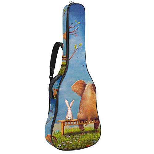 Housse de transport étanche pour guitare acoustique avec double bandoulière et poche arrière mignon de cochon et lapin… - Les Beatles, Paul McCartney, John Lennon, RIngo Starr, George Harrison Housse de transport étanche pour guitare acoustique avec double bandoulière et poche arrière mignon de cochon et lapin…