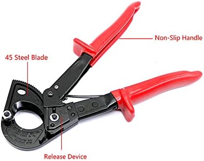 Heavy Duty Ratchet Cable Cutter Cut Up To 240mm2 Ratcheting Wire Cut Hand Tool