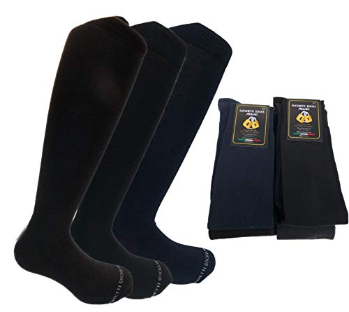 Lucchetti Socks Milano - Calcetines hasta la rodilla - para hombre Negro 47-50