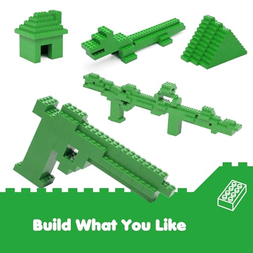 Lekebaby Classic Building Bricks, 200 Piece 2x4 Building Blocks STEM Creative Building Toys Compatible with All Major Brands, Educational Toy for Boys Girls 6 Years Old and Up(2x4 Green) — view 2