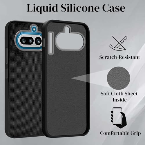 Image of Jkobi Rubberised Back Cover Case for Nothing Phone 4A 5G (Textured Grip Design | Micro-Fiber Cloth Inside | Slim and Light Weight | Soft Touch and Feel)