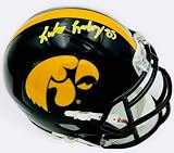 LUKE LACHEY SIGNED HAWKEYES FOOTBALL MINI SPEED HELMET AUTOGRAPH BECKETT AUTHENTICATION K113