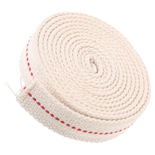 CIYODO Mèche pour Lampe à Huile Plate 25 CM en Coton 100% Naturel 3 Mètres Accessoire pour Lampe Pétrole Domestique et Lanterne Extérieure