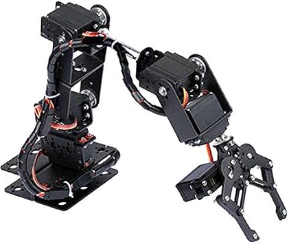 Arm Mechanical Robotic Clamp Claw Kits,6DOF Robot Mechanical Arm Clamp Claw Kit DOF Manipulator Industrial Robot Parts