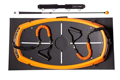 Orange Whip Gfx Power Peel Package - Golf Swing Training Kit With Orange Peel, Lightspeed Trainer, Resistance Bands, Band Connection Points Regular Bands #TOP5