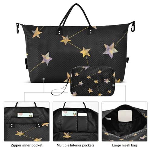 Bolaz Duffle Bag for Travel-Star Pattern ， Easy Update Large Magnectic Sticker Refrigerator Magnets Decor Wash Machine Magnet Decals23"x26"2