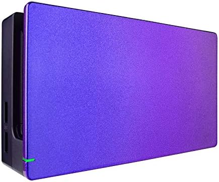 eXtremeRate White Custom Faceplate for Nintendo Switch Charging Dock, Soft Touch Grip DIY Replacement Housing Shell for Nintendo Switch Dock - Dock NOT Included