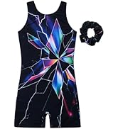 JESKIDS Leotards for Girls Gymnastics with Shorts Dance Biketards Tumbling Matching Hair Scrunchi...