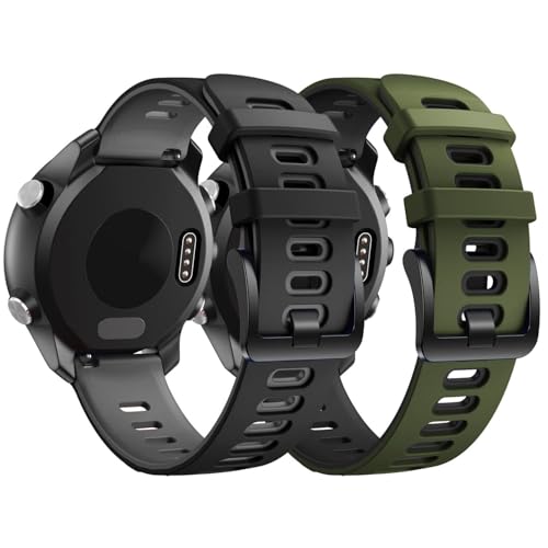 Bracelet silicone 20mm pour Garmin Vivoactive 3 et Galaxy Watch 4