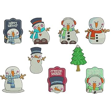 snowman machine embroidery designs