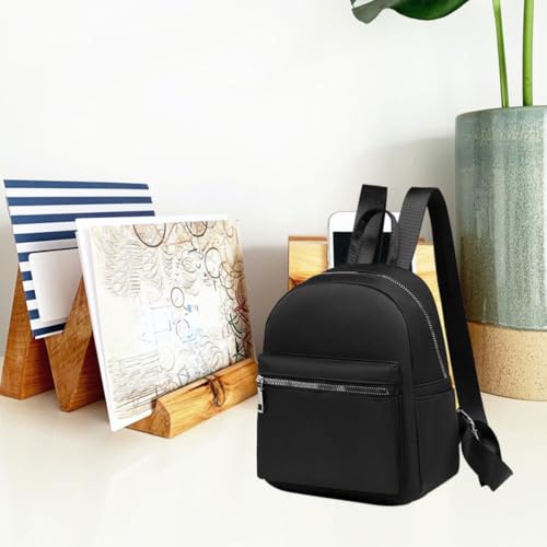 Mochila de tela oxford con correas ajustables doble uso estilo sencillo 4
