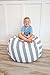 Soothing Company Stuffed Animal Bean Bag Chair for Kids - Extra Large Empty Beanbag - Kid Toy Storage Covers for Your Child's Stuffed Animals and Blankets | Premium Cotton Canvas (38