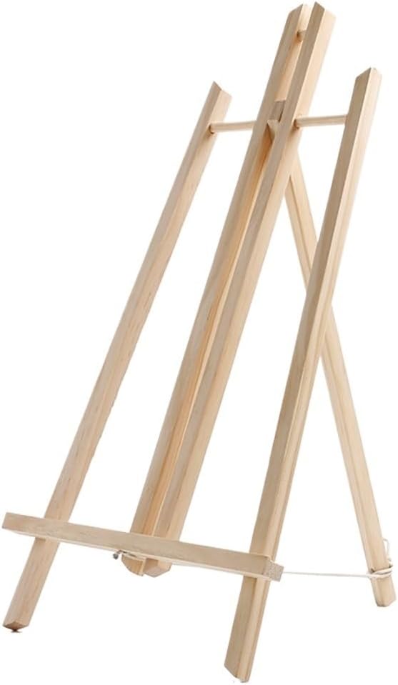 Solid Wood Easel Tripod Foldable Fe Easel Table Easel Portable Painting Rack