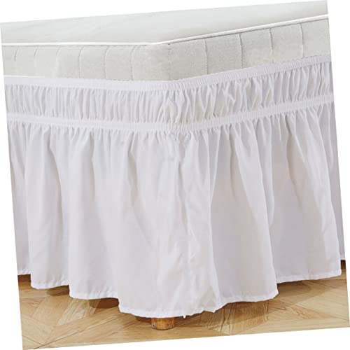 Jupe de lit plissée élastique Cabilock pour lit double et simple - 3