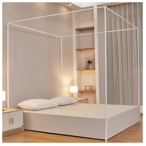 Support de moustiquaire pour les quatre coins du lit double king size 200x220cm
