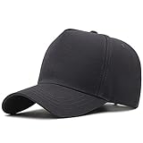 YTNKIV Großer Kopfhut XXL Sonnenhut Oversize Baseball Cap Big Head Hat Plus 23.6"-25.5" (60-65cm), grau, 8