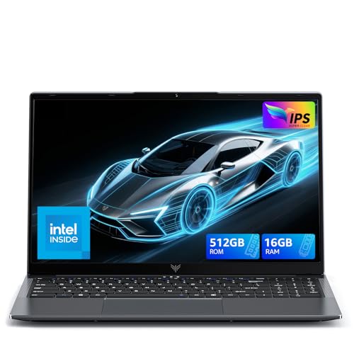 MALLRACE Laptop with Windows 11,Intel Core Processor16GB DDR4 RAM 512GB SSD,WiFi 6,15.6 inch IPS Display,High Performance Laptops Computer for Student,Business