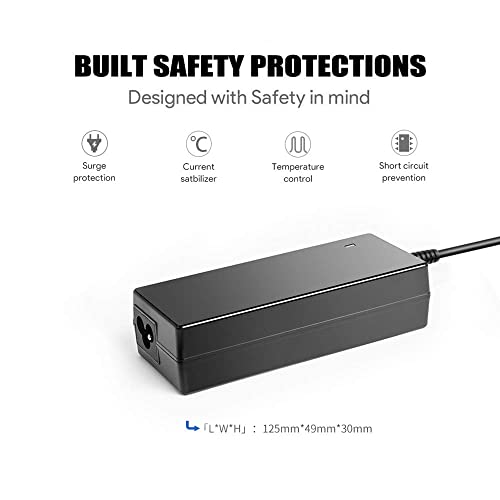 KFD 48V Power Supply Charger for NETGEAR ProSafe GS108T GS108E GS108 GS110TP GS116Ev2 POE Switch Injector Hoioto ADS-110DL-52-1 480072G HP Aruba Polycom VOIP Swann Hikvision NVR Night Owl DVR - Thumbnail 6