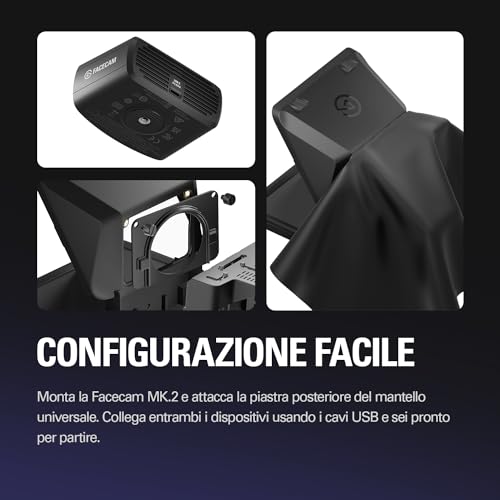Prompter Camera Set - Teleprompter premium con webcam Full HD, compatibile con HDR, perfetto per streaming, presentazioni, videochiamate, compatibile con OBS, Zoom, Teams e funziona con PC/Mac - Hub USB - Immagine 4