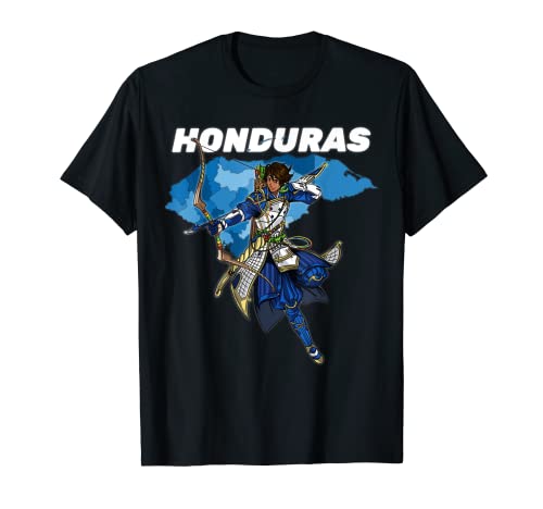 Honduras katracho Anime Samurai T-Shirt