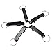 Set of 5 - JUSTMIKE'S Black Key Chain Beer Bottle Opener / Pocket Small Bar Claw Beverage Keychain Ring