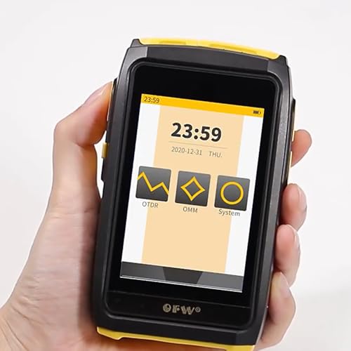 Image of OFW Mini OTDR Optic Otdr Optical Reflector Active Fiber Live Tester 1550nm 20dB Optical Reflectometer Touch Screen OPM VFL (without iOLA)