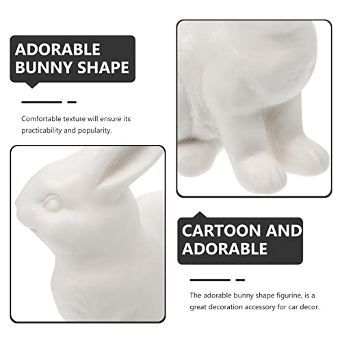 Didiseaon Ceramic Rabbit Statue Bunny Figurine Zodiac Rabbit Desktop Ornament For Easter And 2023 Chinese New Year Home Decoration #TOP5