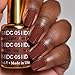 DND DC Gel Polish Set, Brown Collection, UV/LED Gel Polish and Air Dry Nail Lacquer, Matching Chip-Free Polish Duo, 051 Light Macore, 0.5 Fl Oz