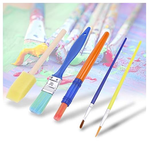 7,3 * 3,5 * 5,7 tum svampborste, stämpelborst kit svamp graffiti borste, svampborste graffiti tecken leksaker för barnunderhållning