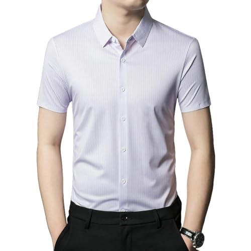 Chemise boutonnée ample pour homme, idéale pour les terrasses d'été et vacances