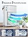FANCOLE Small Air Conditioner, 5400mAh Built-in Battery Evaporative Air Cooler, 2Ice Packs, 7H Timer Smart Auto-Off &Remote, 7Lights, 1200ML Water Tank, 2-Level Mist, 3-Speed Personal Air Conditioner