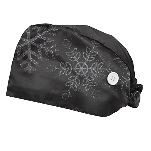 Chapeaux bouffants flocons de neige JDEZ casquettes de travail