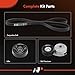 A-Premium Engine Serpentine Belt Drive Kit with Tensioner & Idler Compatible with Chevrolet, GMC, Isuzu, Oldsmobile & Workhorse Cars - C1500 2500 3500, Tahoe, Savana, Express & More, 4.3L 5.0L 5.7L