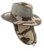 JFH Group Wide Brim Men Safari/Outback Summer Hat With Neck Flap (Medium, Light Desert Camo)