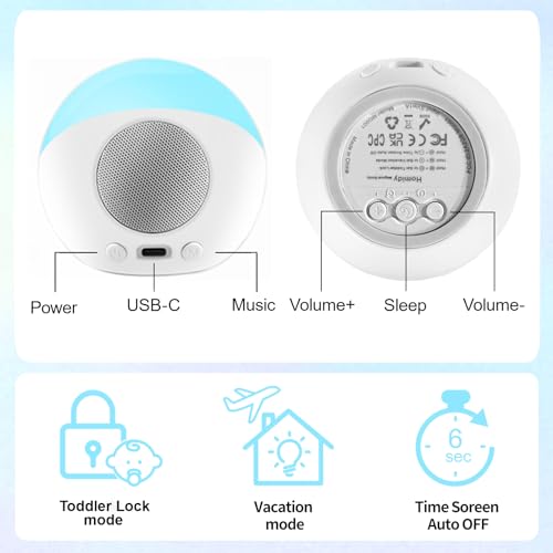 Homidy MG001 Alarm Clock For Kids, All-In-One Sleep Trainer, Toddler Alarm Clock thumb #6