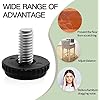 KOMOHOM 16 Pack 5/16" Stainless Steel Adjustable Furniture Levelers – Screw-in Glides For Tables, Chairs - View #4