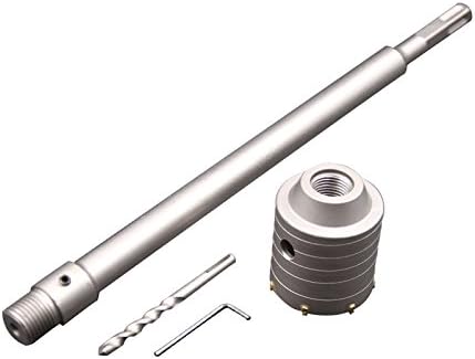 Wall Hole Saw Kits Mental Brick Masonry SDS MAX Connecting Rod Hole Saw Core Drill Bit (40mm 1.57In) By Dopow