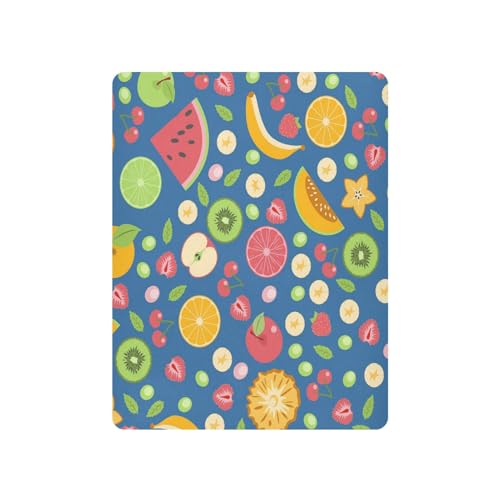 Image of Kigai Sweet Fruits Fitted Crib Sheet for Baby Boys Girls, Extra Soft Breathable Nursery Bedding Sheet for Standard Crib and Toddler Mattresses, 27 x 39 in