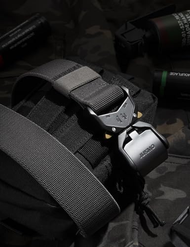 8 cm breiten Nylonbands mit mehreren Schlaufen für MOLLE-Systeme. - Detailansicht von JUKMO Taktischer Gürtel Angebot...