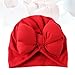 Sosoport Cute Bowknot Hat Newborn Fashion Headdress Photo Prop for Boy Girl Soft Cap Red