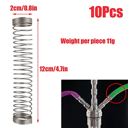 10 Stück Knickschutzfeder Shisha Schlauchfeder Shisha Schlauch Feder Anti Break Spring Shisha Zubehör Basics Shisha… – Bild 3
