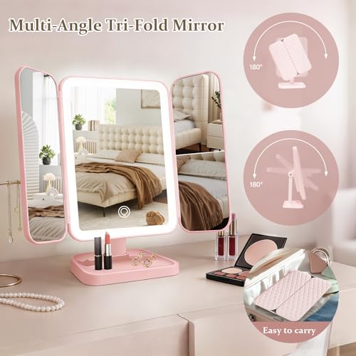 Espejo de maquillaje con luces y aumento rectangular miniatura 7