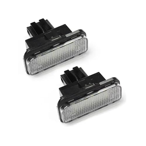 Luz Placa Matrícula Coche Plafón Trasero Recambio para Benz W211 S203 W219 SLK 2 Piezas