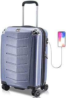 Villagio Hard Shell Luggage - Suitcase with USB Port - Tamper Proof Luggage