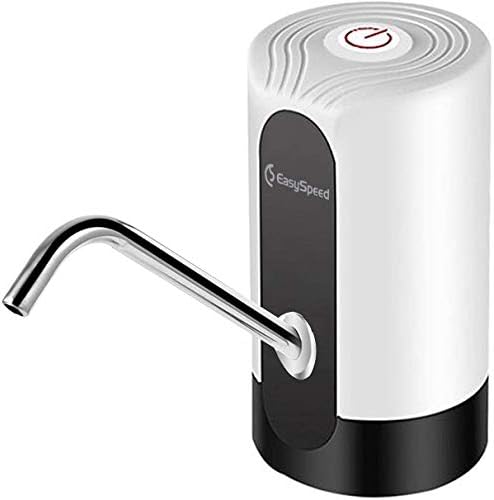 Electric Water Dispenser with 2 Adapters, Automatic Pump Tap Dispenser for Extracting Cold Water from Carafes and Bottles, Universal USB Recharge, Camping, School, Office,