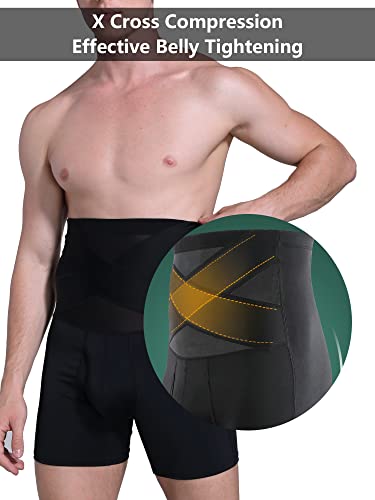 Men Tummy Control Shorts High Waist Slimming Underwear Body Shapewear Belly Girdle Shaper Leg Boxer Briefs2