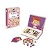 Janod MagnetiBook 66 pc Magnetic Girl Crazy Face Dress Up Game - Ages 3+ J02717