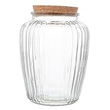 Vorratsglas aus Glas 2200 ml KitcheCanisters Gewürzhalter mit breiter Öffnung for Kaffee, Knoblauch, Zucker, Süßigkeiten, Speisekammer, Kekse, Reis, luftdichte Lebensmittelgläser Küchengeräte