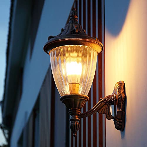 Applique murale extérieur noir luminaire de jardin étanche E27 - 5